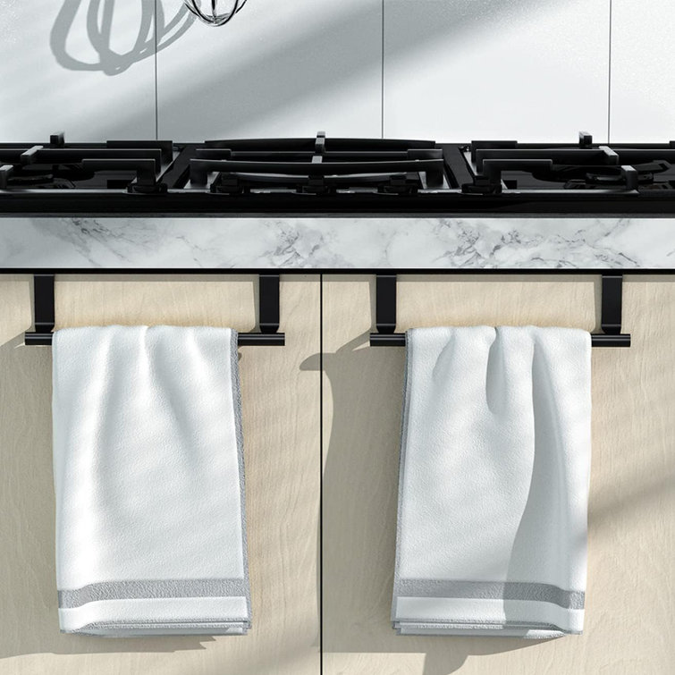 JASODI Stainless Steel Over Door Towel Rack Bar Holders for Universal